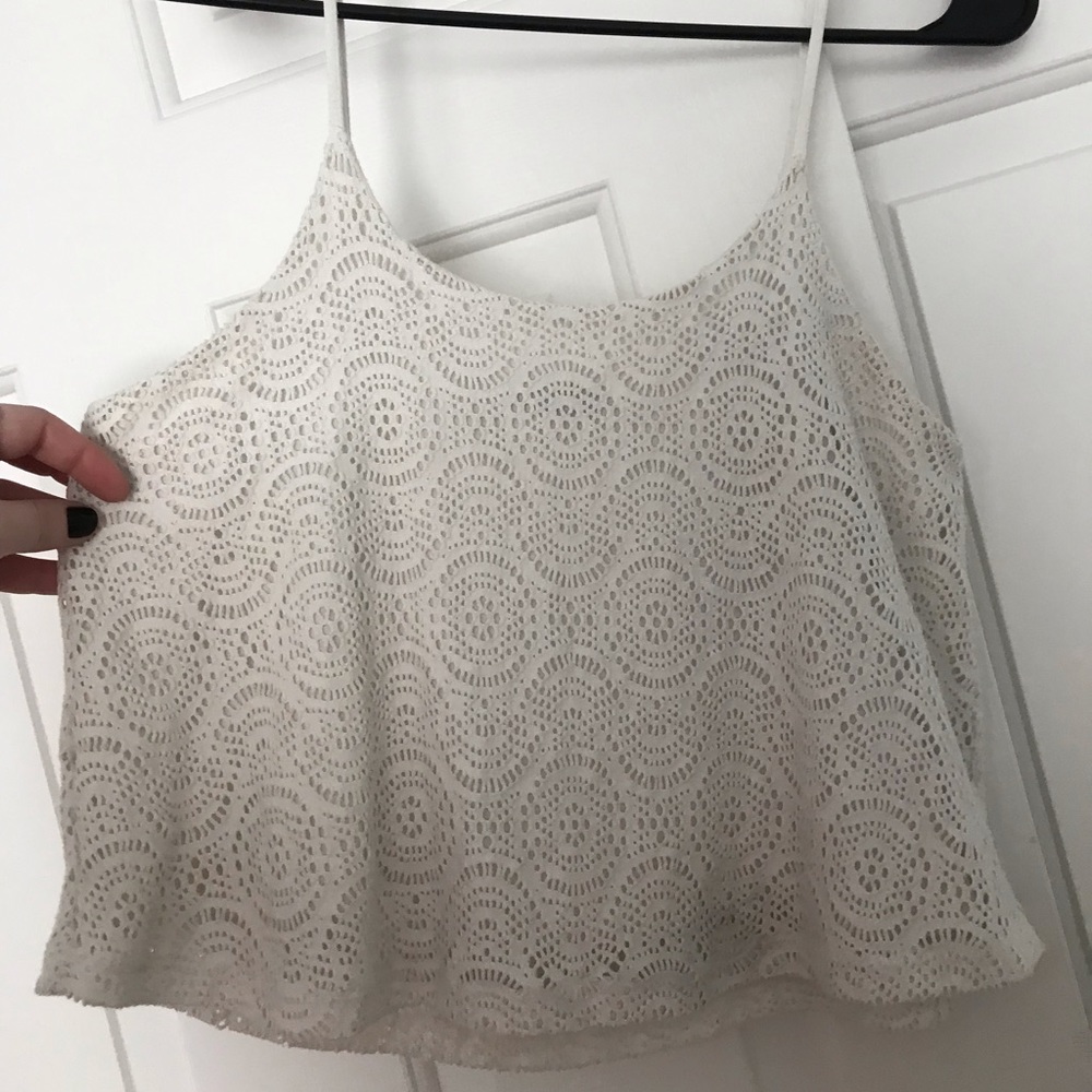 White crop top